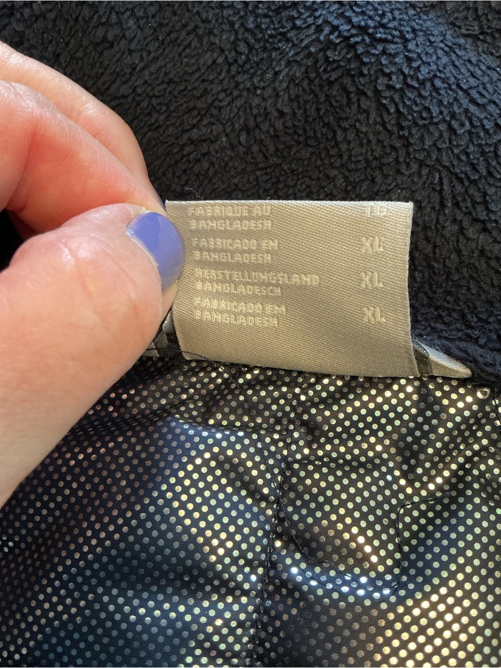 Columbia Navy Quilted Puffer Jacket XL - Picture 9 of 10